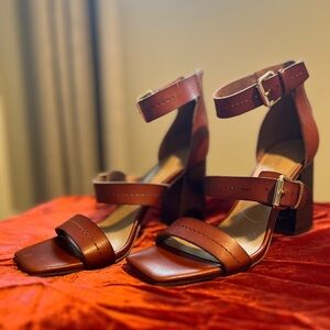 Madden Girl Brown Strappy Heels